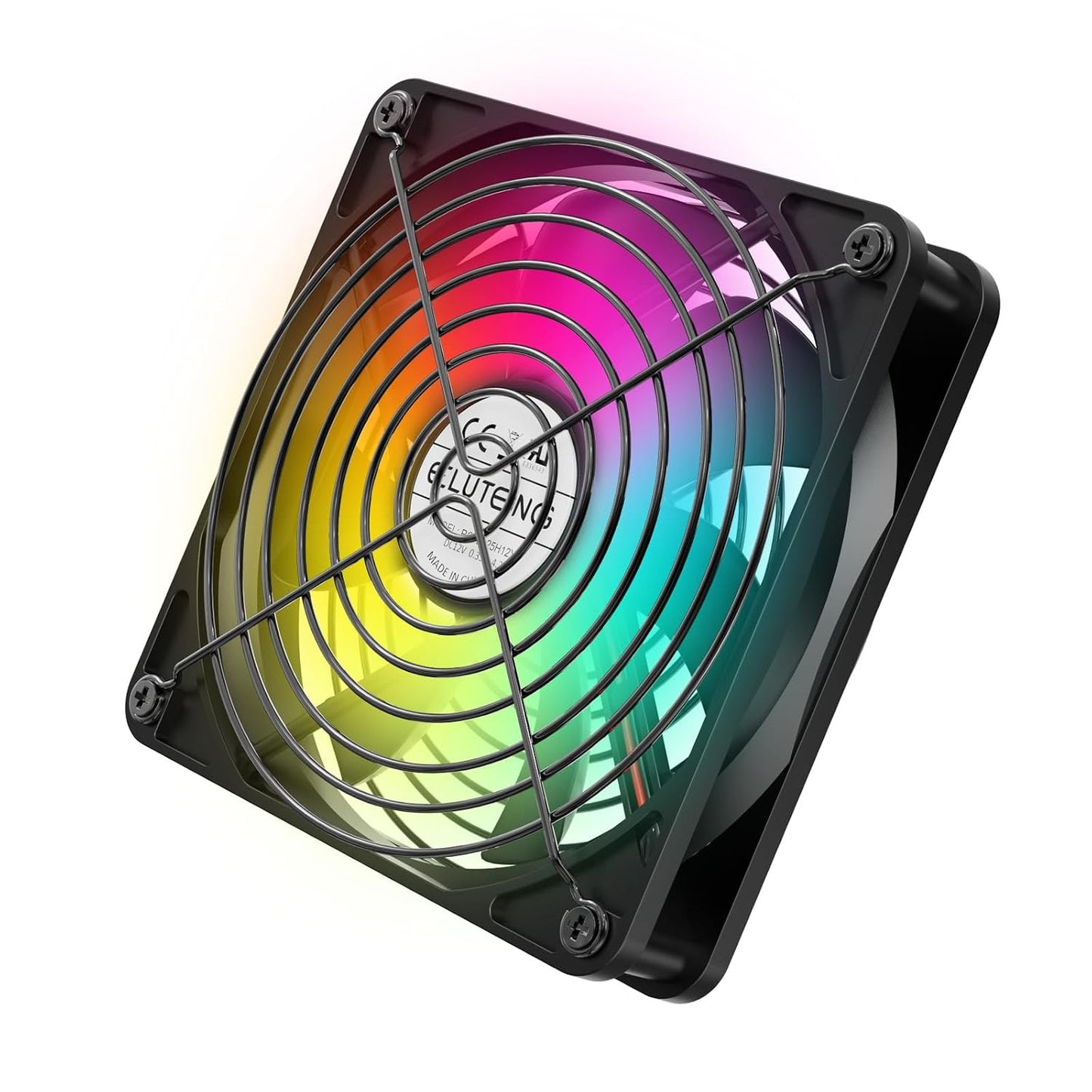 ELUTENG 7 3 1100/1300/1500 USB Computer Cooling Fan with Color RGB Lighting, Speed Controller RPM Small Exhaust Fan