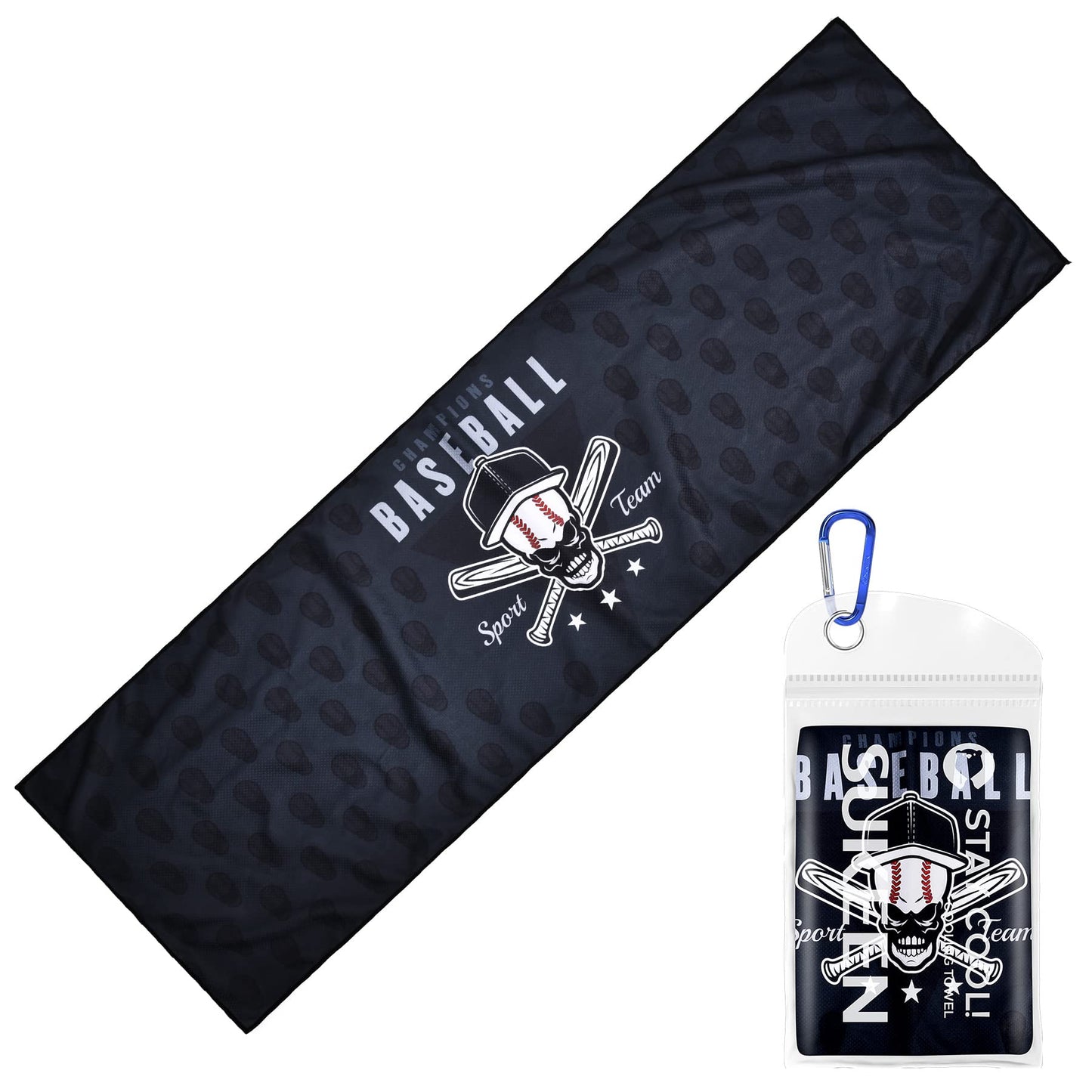 Sukeen Cooling Towels(40"x 12"), Cool Towels for Neck, Baseball Sport Sweat Rag for Gym, Cooling Towel for Yoga, Golf, Camping, Running, Workout & More Activities