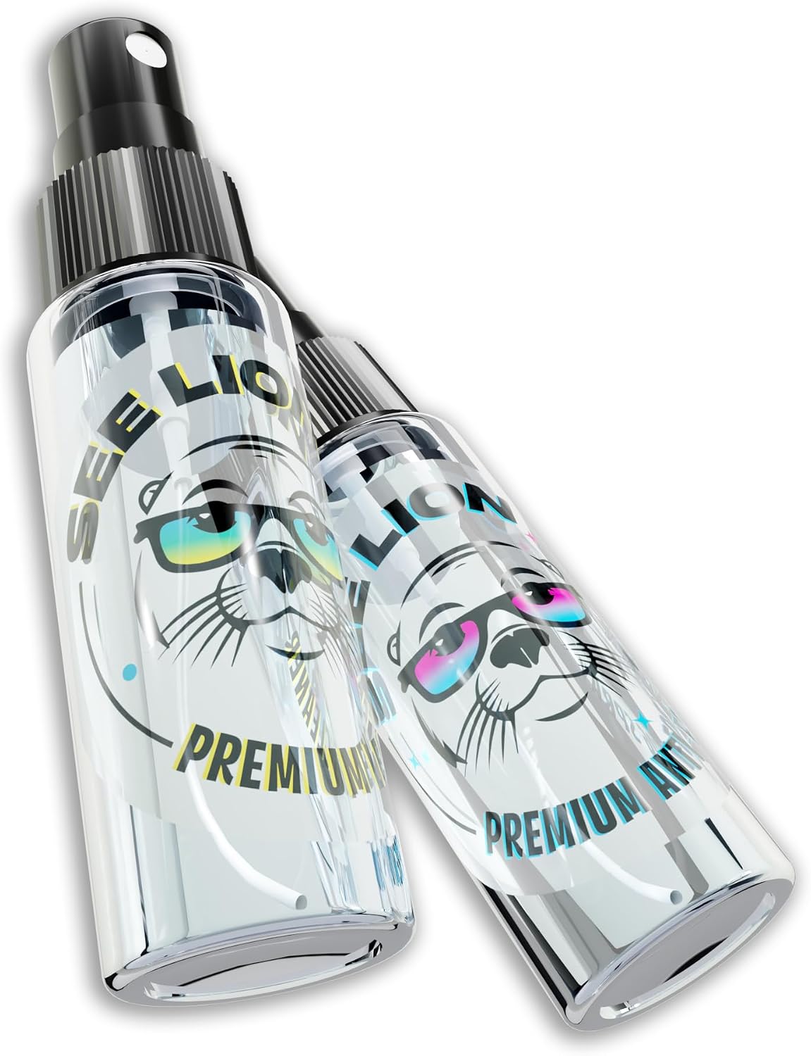 2 30ml 1oz cellhelmet See Lion Premium Lens Care Bundle | Anti Fog Spray + Streak-Free Lens Cleaner with Black