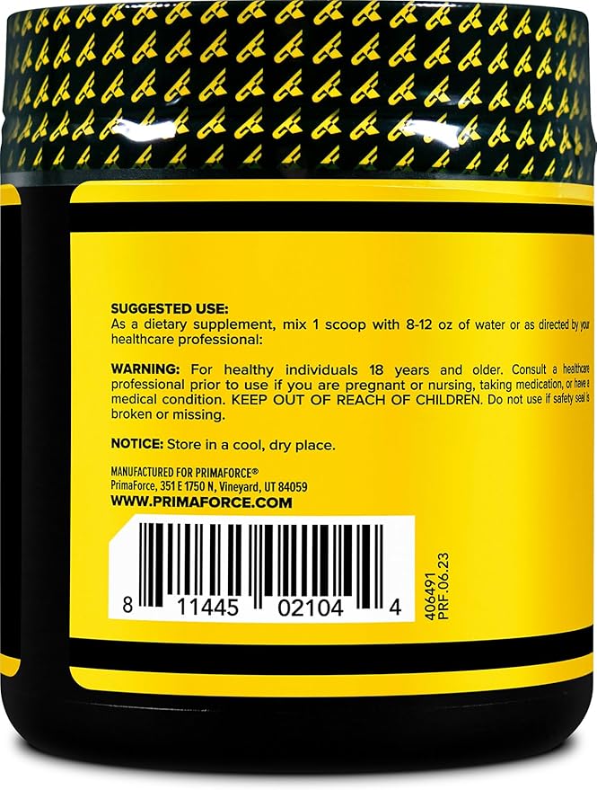 Primaforce HMB Supplement Powder (200g) (Unflavored) - Pure Calcium Beta-Hydroxy Beta-Methylbutrate