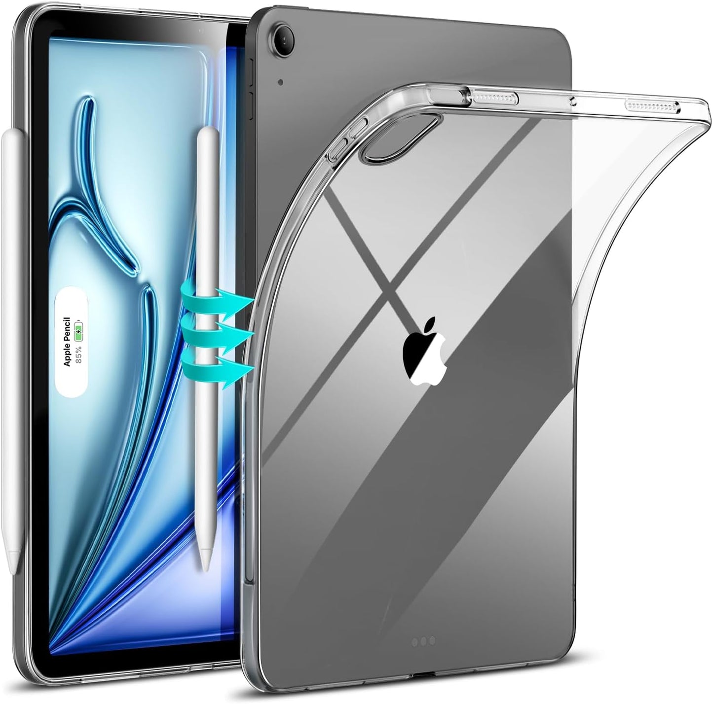 ESR 11 Inch M4/M3/M2 (2026/2025/2024), 5th/4th Gen(2022/2020), for iPad Air Case iPad Air Slim&Light, Yellowing