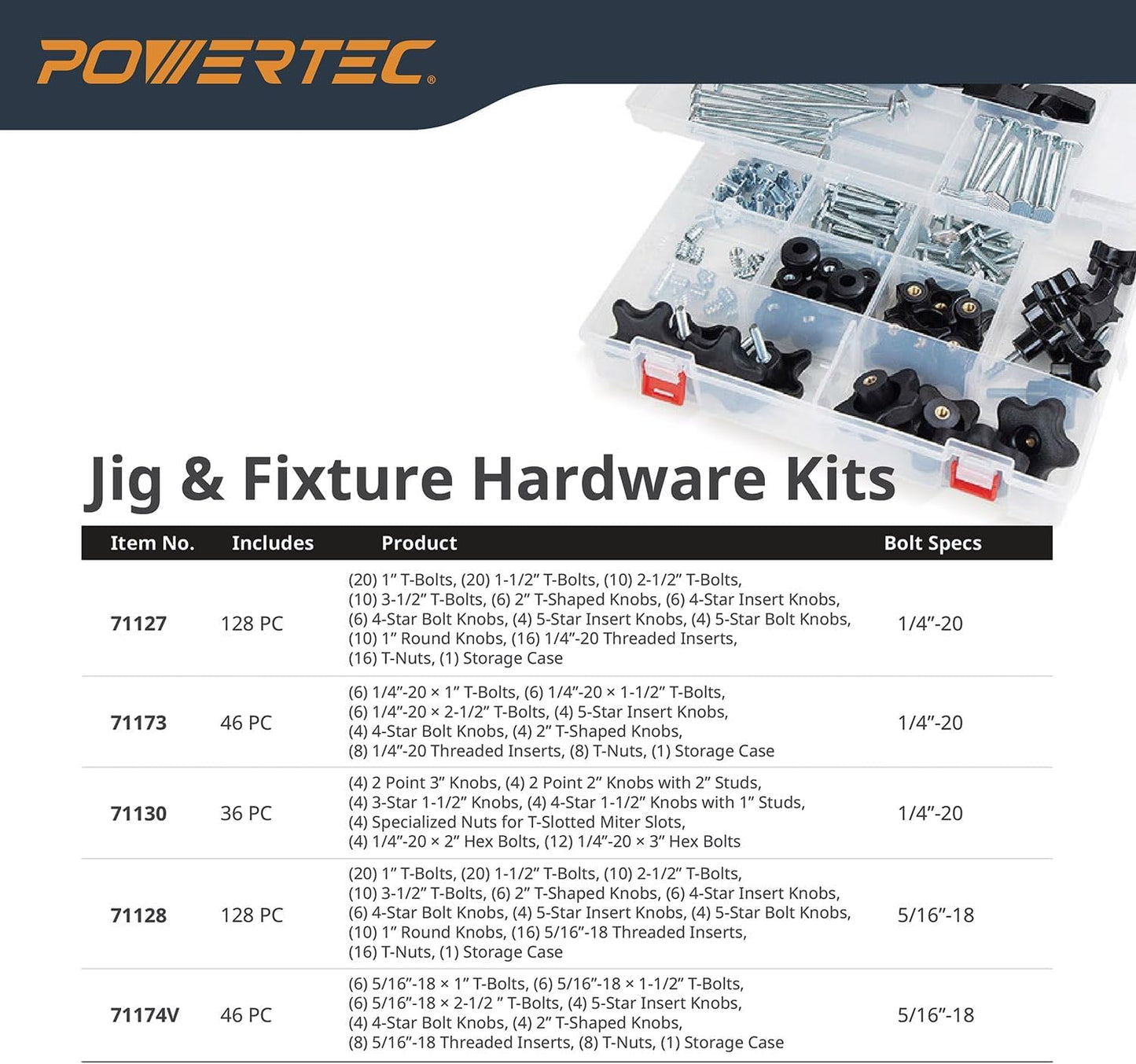 POWERTEC 71372V 36 Inch Double-Cut Profile Universal T-Track with Predrilled Mounting Holes, 4 Pack, T Track for Woodworking Jigs and Fixtures, Drill Press Table, Router Table, Workbench