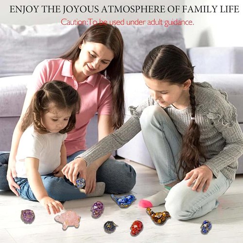 Crystal Advent Calendar 2025 - 24 PCS Gemstones, Minerals & Fossils Collection | Christmas Countdown