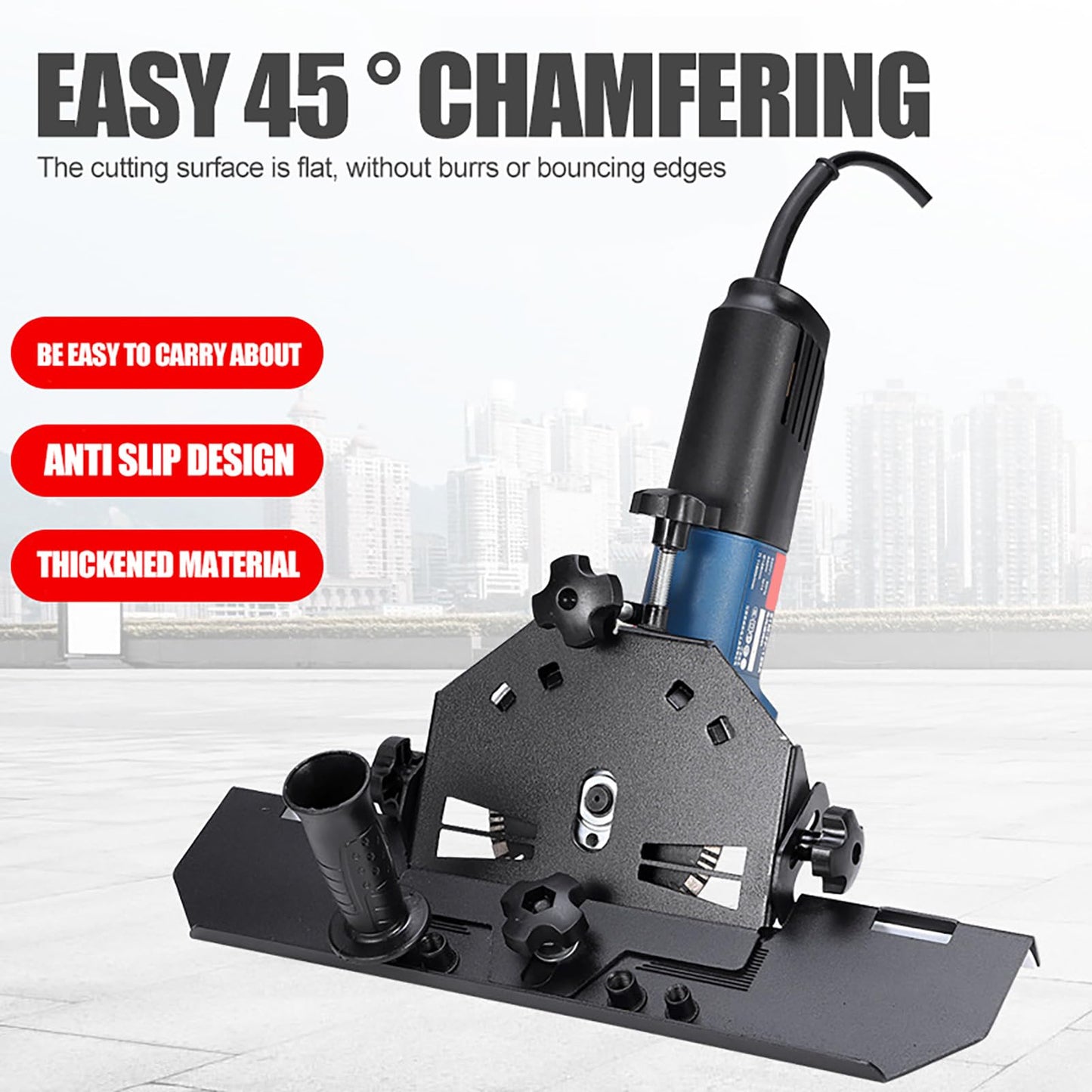 Gazaar 45 Degree Angle Cutting Tool, 45 Degree Tile Chamfering Tool for Cutting Ceramic Stone, Flooring Cutter, Ceramic Tile Chamfering Device, for Glass Tiles, Ceramic, Glazed