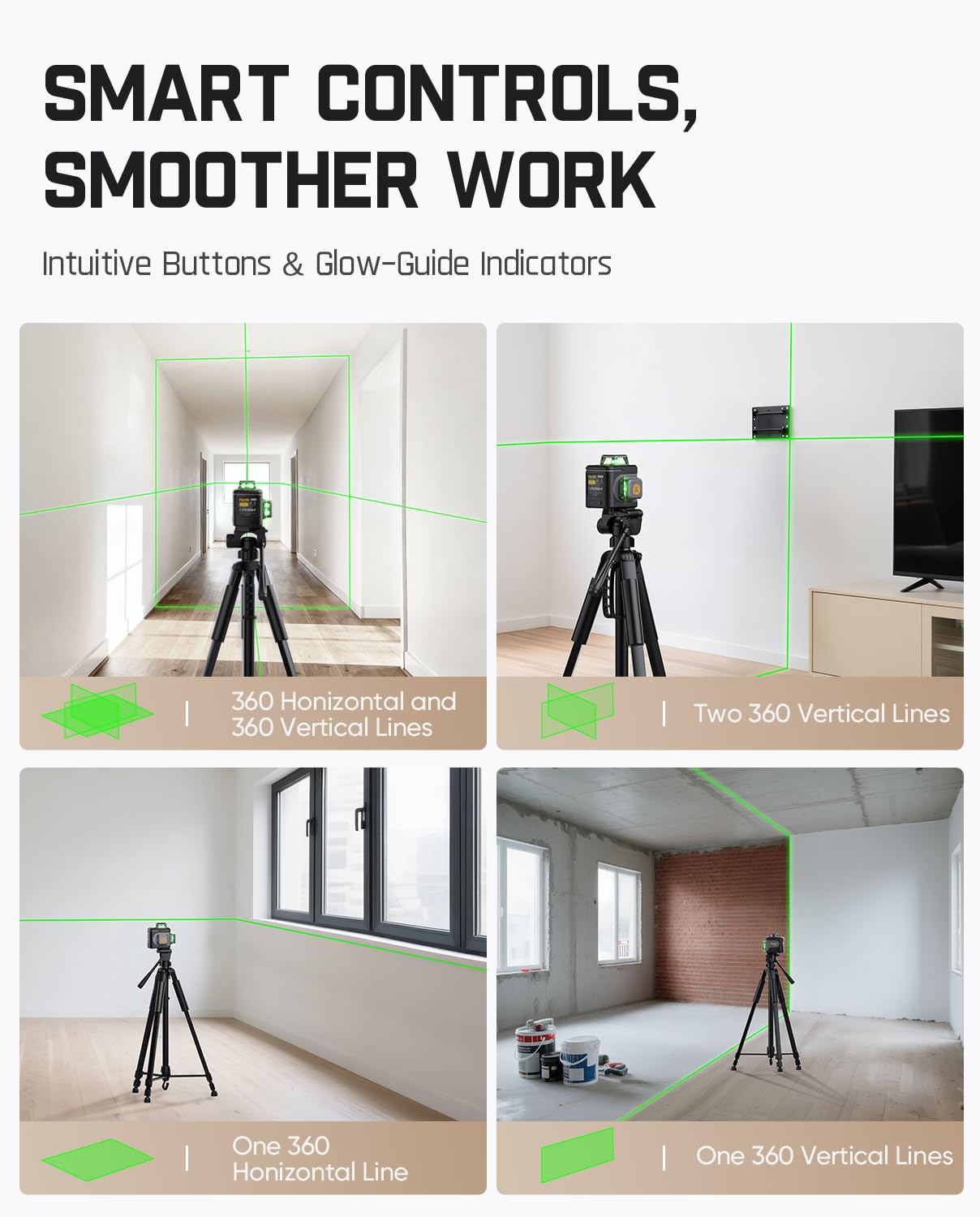 Fanttik A10 Pro 2-in-1 Digital Laser Tape Measure with HD IPS Color Display & Fanttik D12 Ace Laser Level 360 Self Leveling