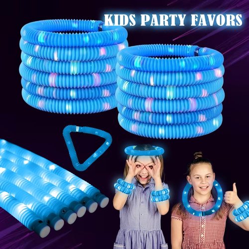 Glow Sticks 12PCS Set by [Brand Name] - Glow in The Dark Party Supplies for Kids & Adults | Perfect for Festivals, Birthdays, Raves & Camping