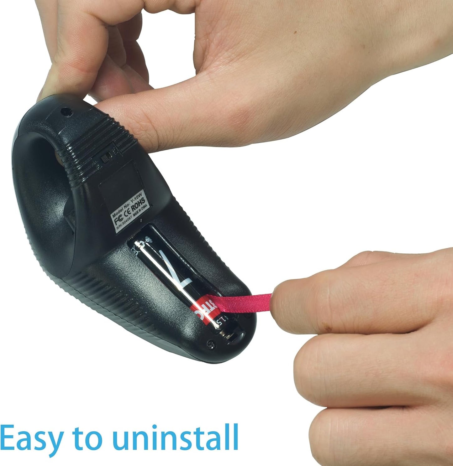 YUMQUA 2.4GHz Finger Handheld Mouse, Trackball Mouse Wireless, USB Wireless Fingertip with Roller Ball Hand Held Air