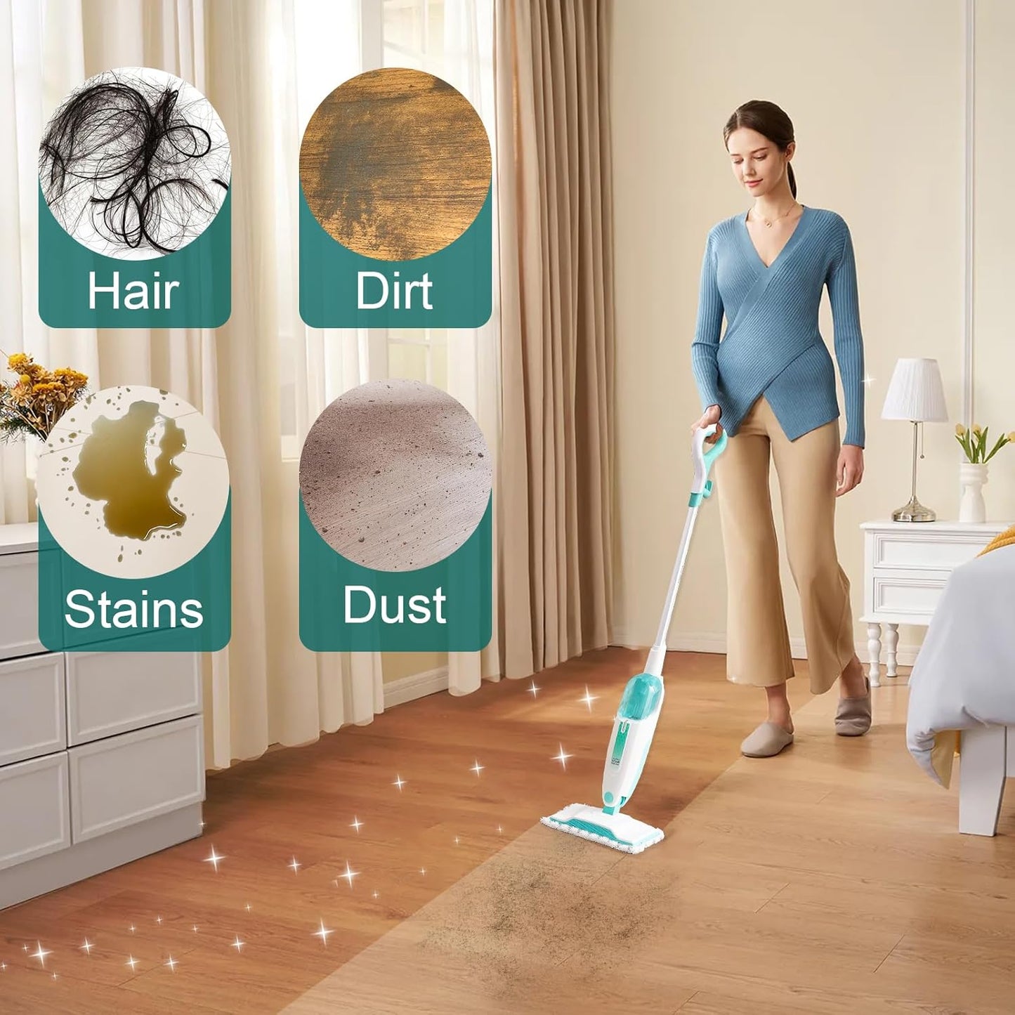Shark 6-Pack Steam Mop Replacement Pads - Washable Microfiber Cleaner Pads for S1000 Series