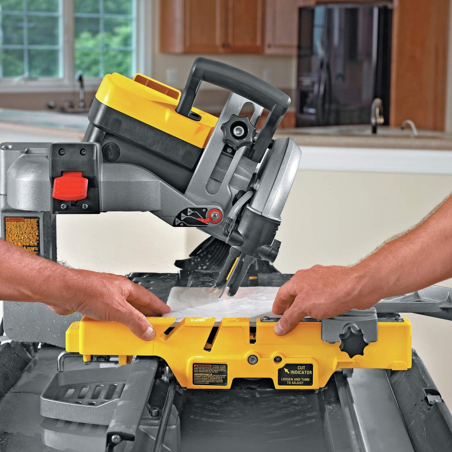 DEWALT Wet Tile Saw with Stand, 10-Inch with w/Safety Goggle (D24000S & DPG82-11C)