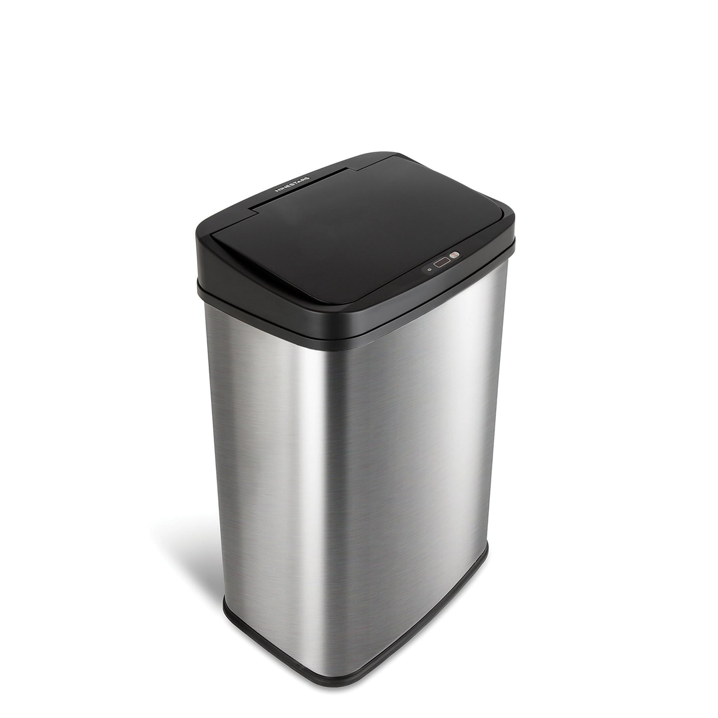 United Solutions 32 Gallon 2 Pack Outdoor Trash Can Bundle with NINESTARS 13 Gallon Motion Sensor Trash Can