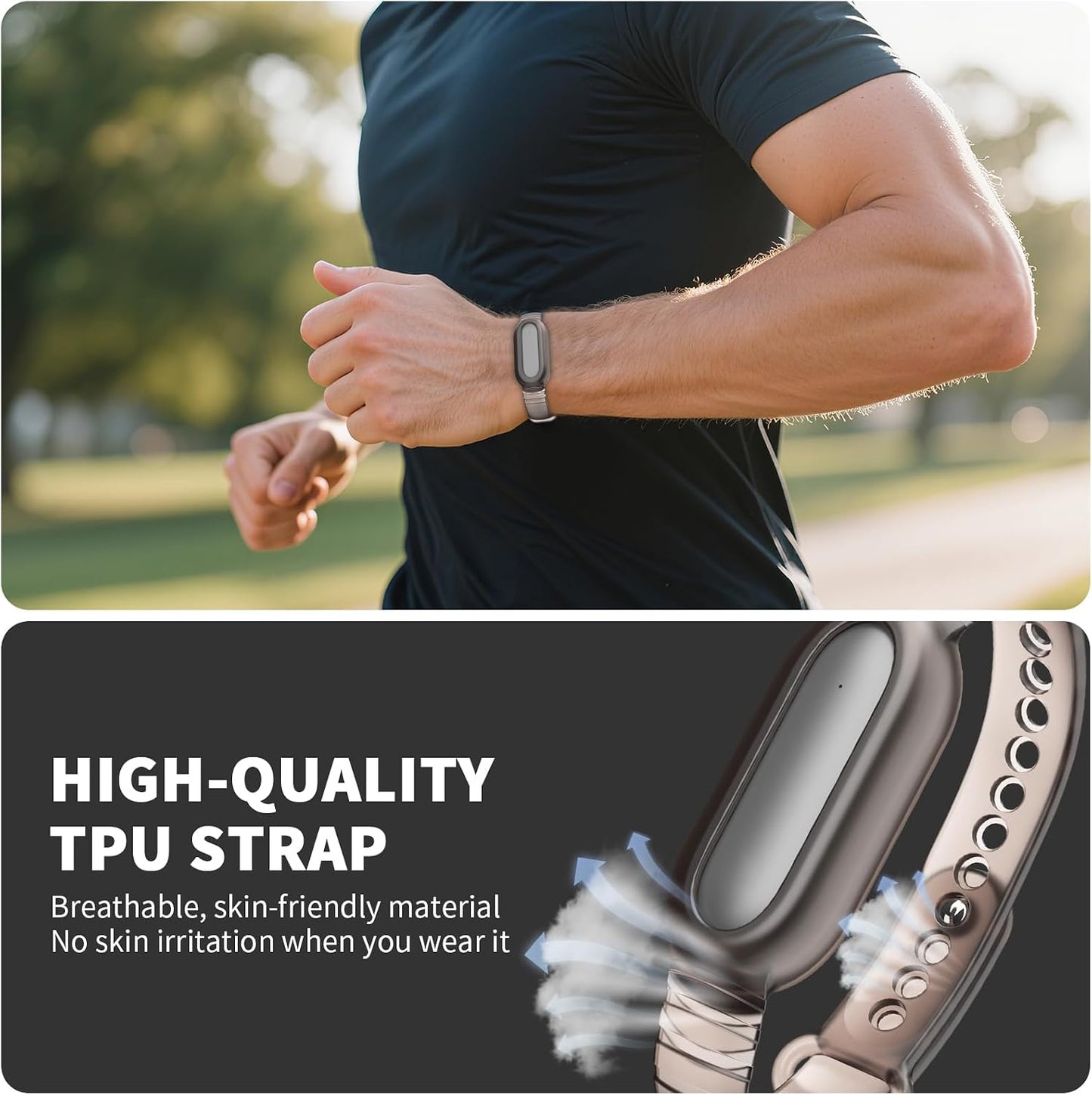 Wristband for Plaud NotePin & NotePin S AI Voice Recorder, Adjustable Wearable Strap Compatible with Plaud AI