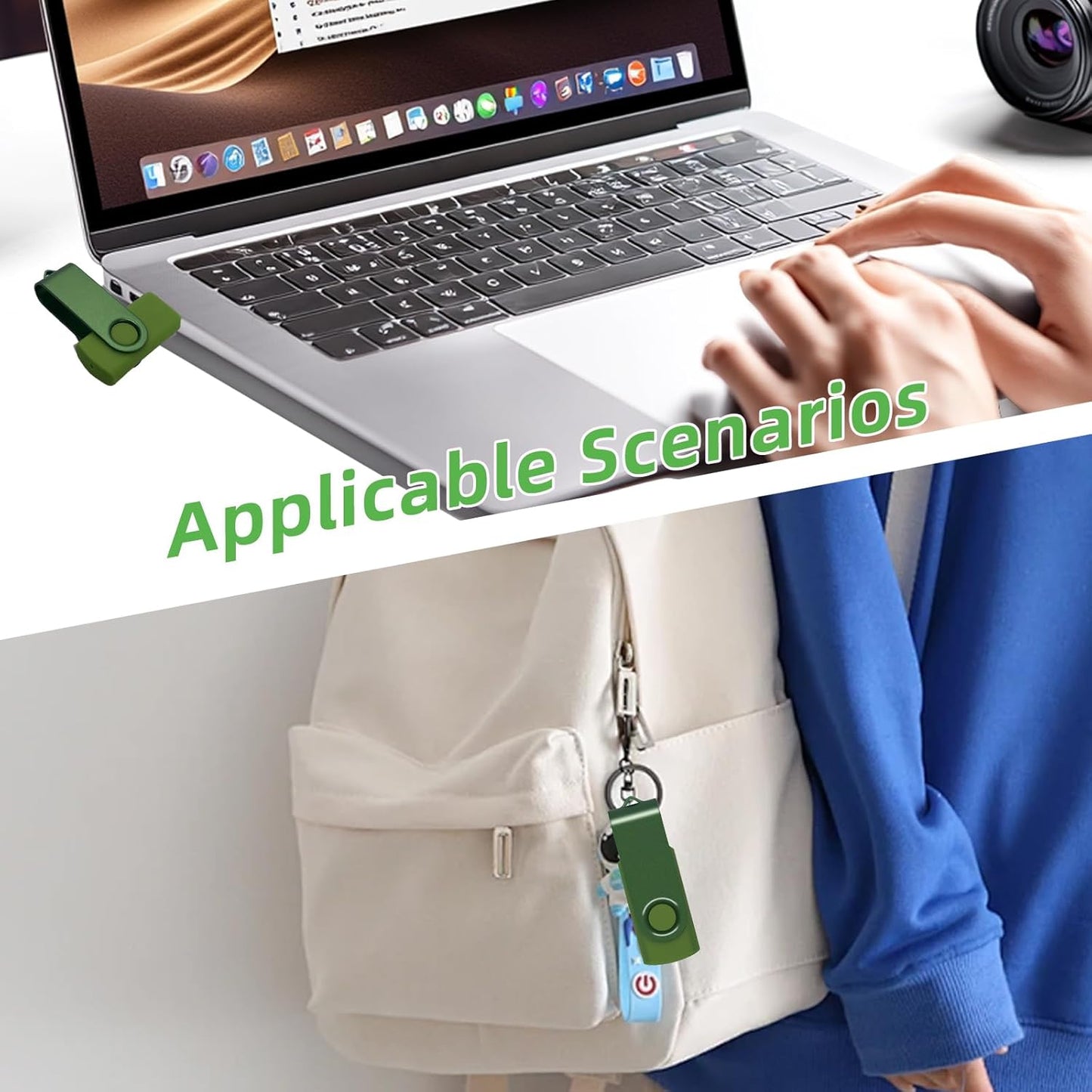 XUANREG 4GB 1 Pack 2.0 (4GB,1PCS) USB Flash Drive, with a Lanyard Thumb USB Drives Portable Data Storage Device
