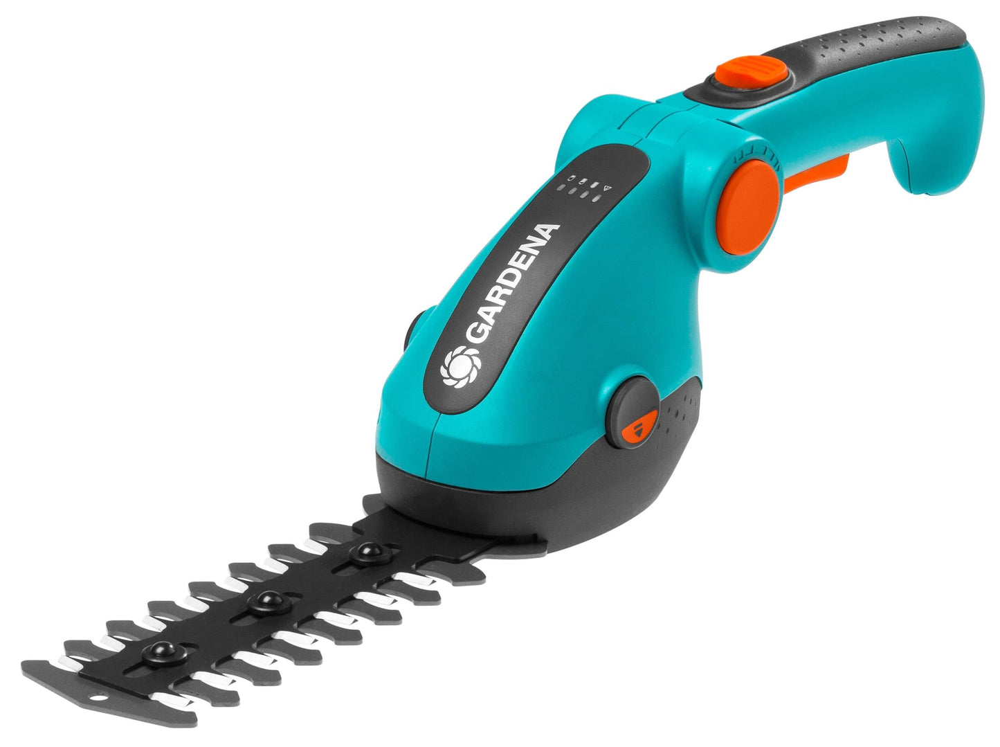 Gardena 9888-56 Battery Grass and Shrub Shears - Cordless, Handheld Shears for Trimming Lawn Edges or Small shrubs and Bushes, 80 Min Run time, Replaceable Quality Non Stick Blades, Turqoise
