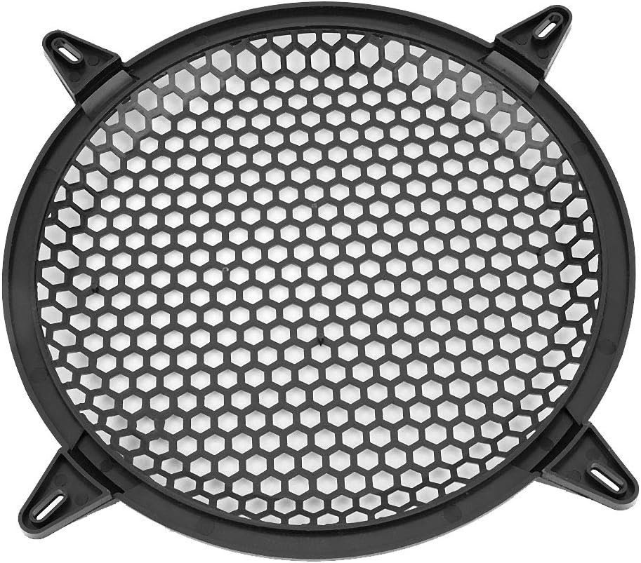 10in KIMISS Speaker Grill Cover, Circular Speaker Cover, SubWoofer Plastic Mesh Cover, Car Audio Cover Guard Woofer