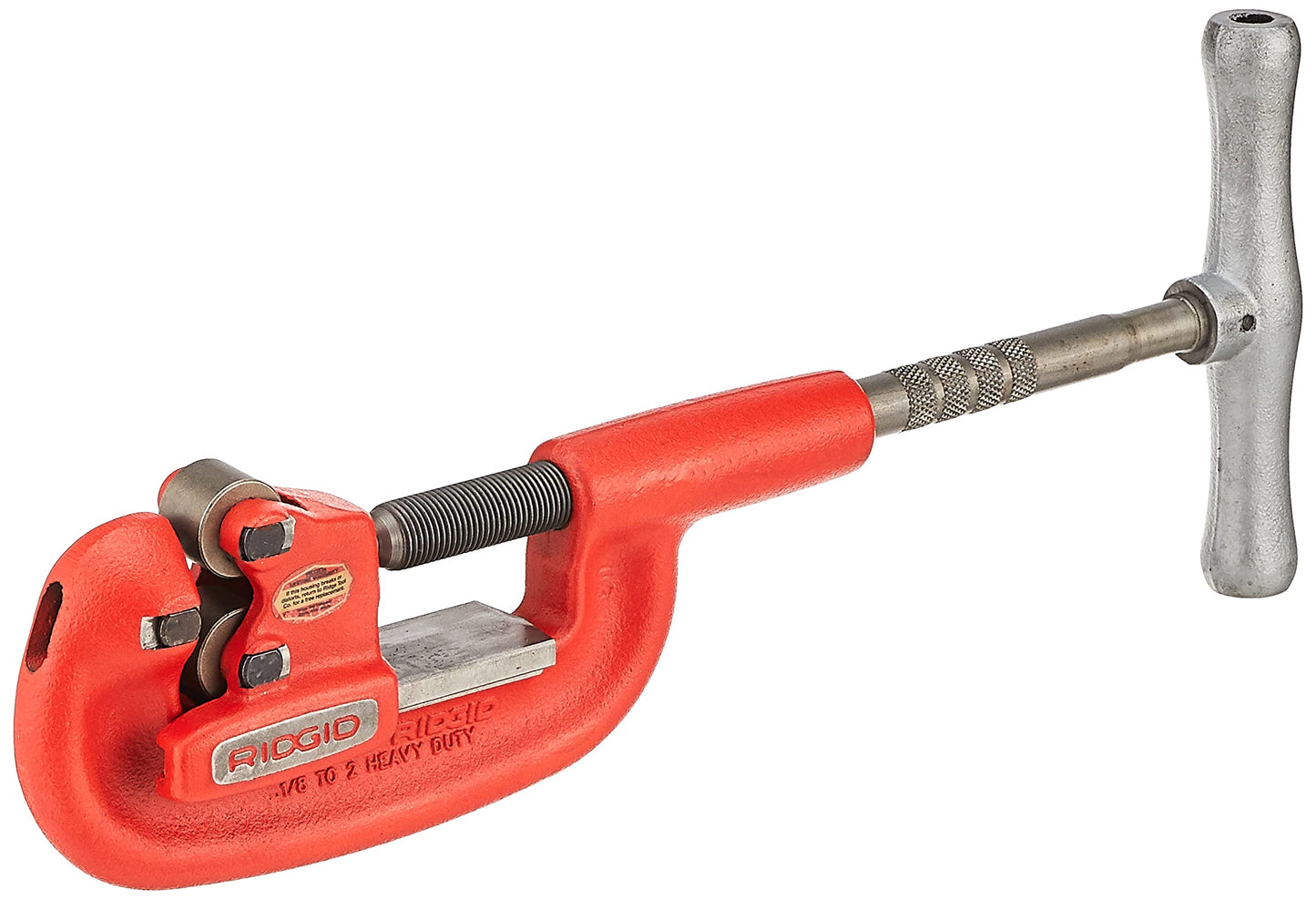 RIDGID 32820 Model 2-A Heavy-Duty Steel Pipe Cutter with Extra-Long Shank, 1/8" to 2" Metal Pipe Cutter for Stainless Steel, Steel, and Heavy Wall Steel