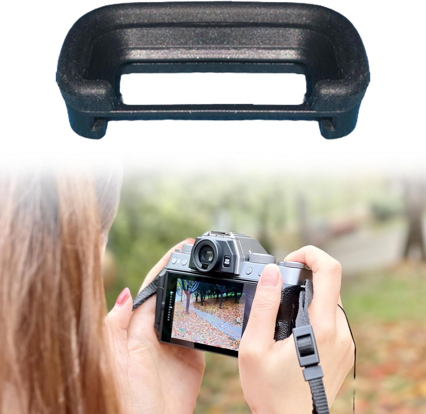 Zeizafa A6700/A7CR/A7CM2 Soft Extension Eyecup Camera Extension Finder Protector Comfortable Rubber Ergonomic Camera