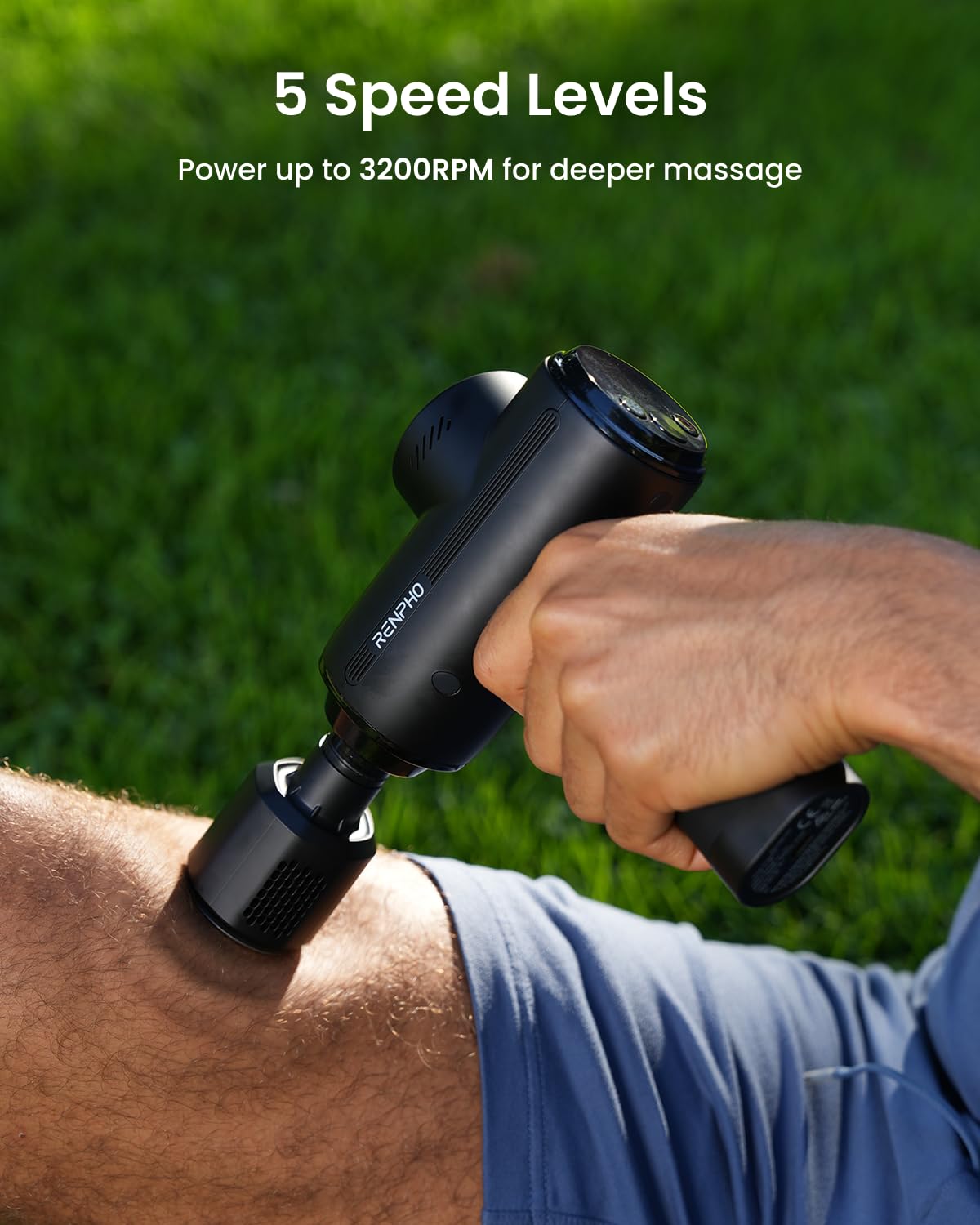 RENPHO Active Thermacool 2 Massage Gun with Heat and Cold, Fathers Day Dad Gifts [2026 Upgraded] Handheld Percussion Deep Tissue Neck Back Muscle Massager, FSA Approved Gift for Men Women Athletes HSA