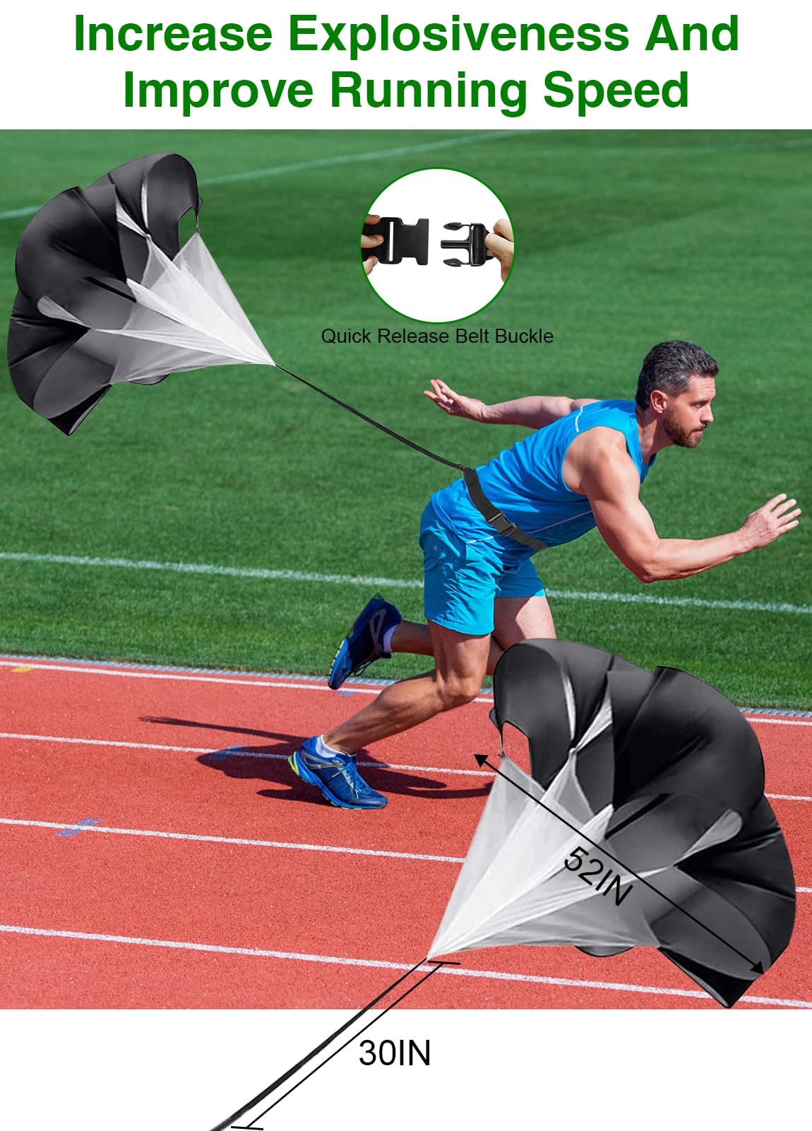 Panykoo Speed Agility Training Equipment Set - 20ft Agility Ladder, 10 Disc Cones, Resistance Parachute, 5 Resistance Bands & Carry Bag | Football Soccer Basketball Fitness Drills for Kids Adults