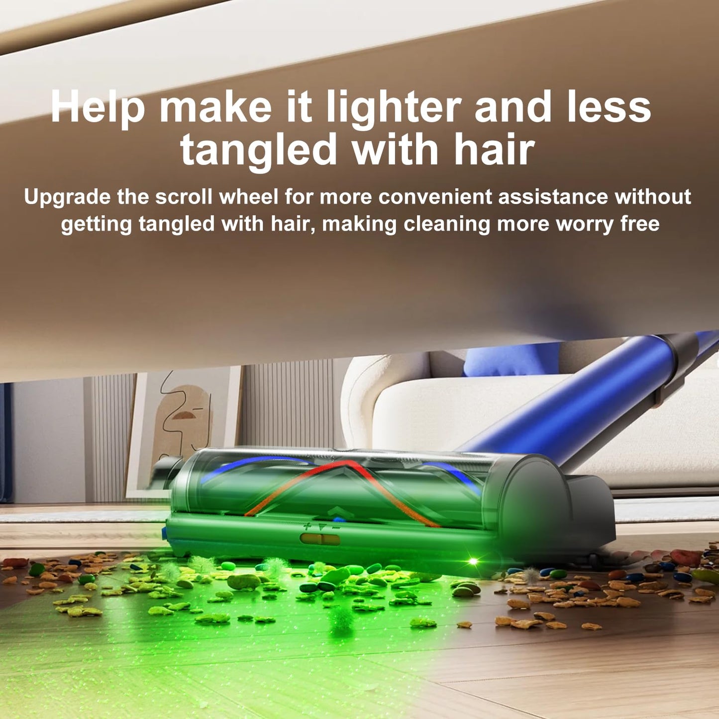 Nukisa Upgrade Vacuum Head Replacement Compatible with Dyson V7 V8 Vacuum