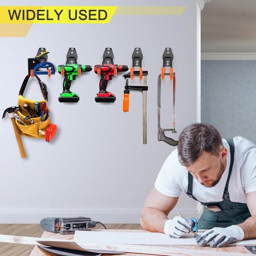 Heavy Duty Garage Hooks by [Brand Name] - 8 Pack Wall Mount Tool Hangers for Ladders, Ropes & More