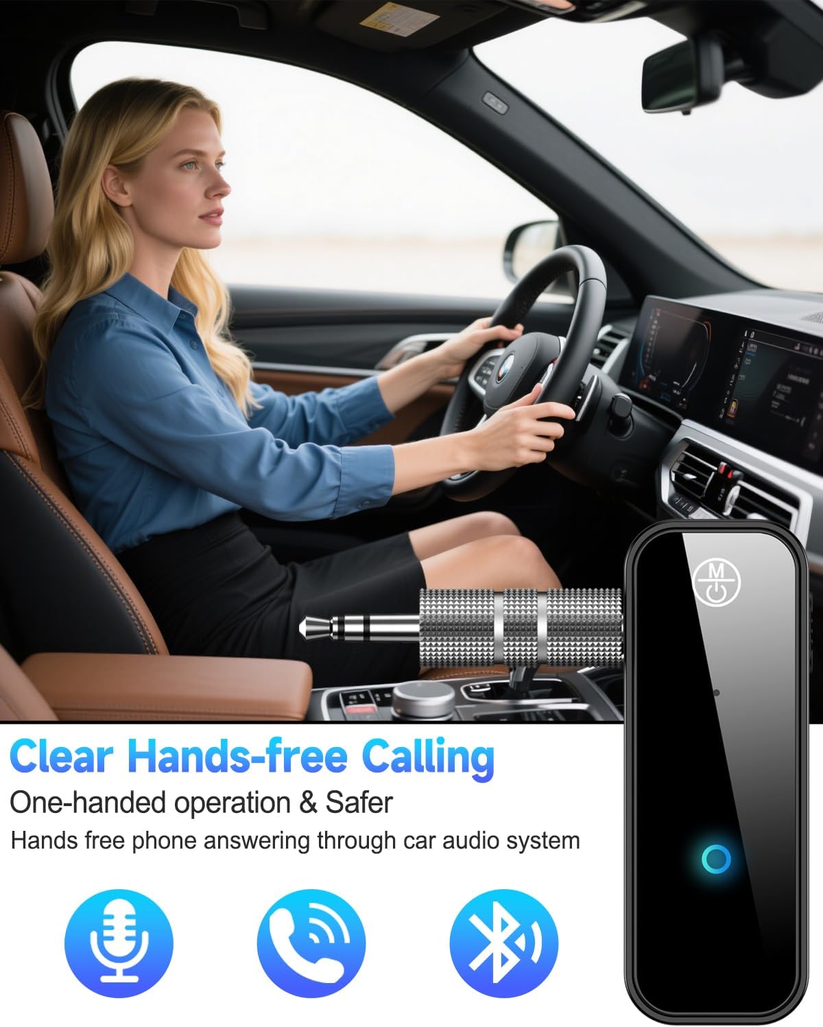 ALYNIC 5.4 2 1 3.5mm 3.5 AUX Bluetooth Adapter for Car, in Wireless Bluetooth Transmitter and Receiver, Jack RCA