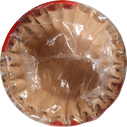 Melitta Unbleached Basket Coffee Filters - Natural Brown, 100 Count for Rich Flavor