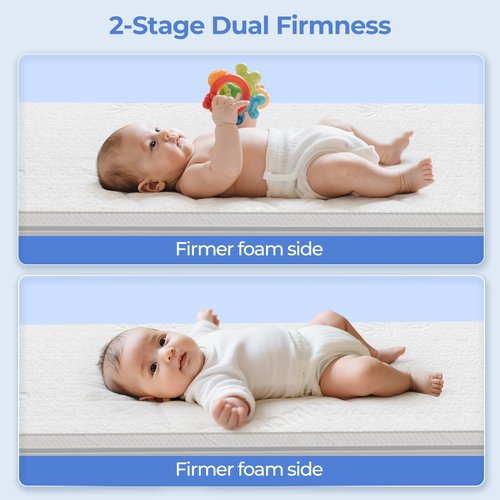 41x29 pack n play mattress for 4moms: 1.5" Thick Bamboo Cover,Gel Memory Foam pack and play mattress pad for 4moms Breeze Plus Portable & 4moms Breeze GO Portable &Travel playpen - All-Season Design