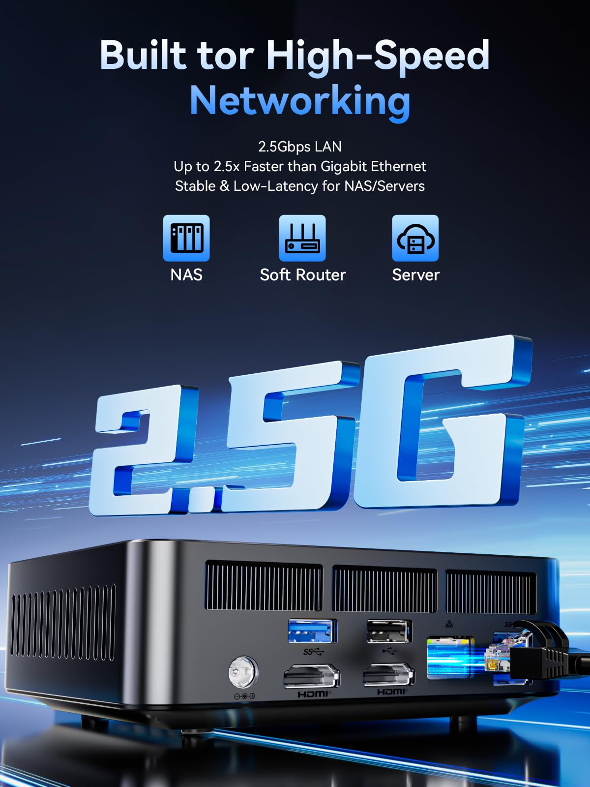 GMKtec K17 AI Mini PC, Intel Core Ultra 5 226V (Up to 4.5GHz), 16GB LPDDR5X 8533MT/s, 1TB PCIe 4.0 SSD, 97 Tops AI, Intel Arc 130V, Dual M.2 (Gen5+Gen4) Up to 16TB, USB4, 8K Triple Display, WiFi 6E