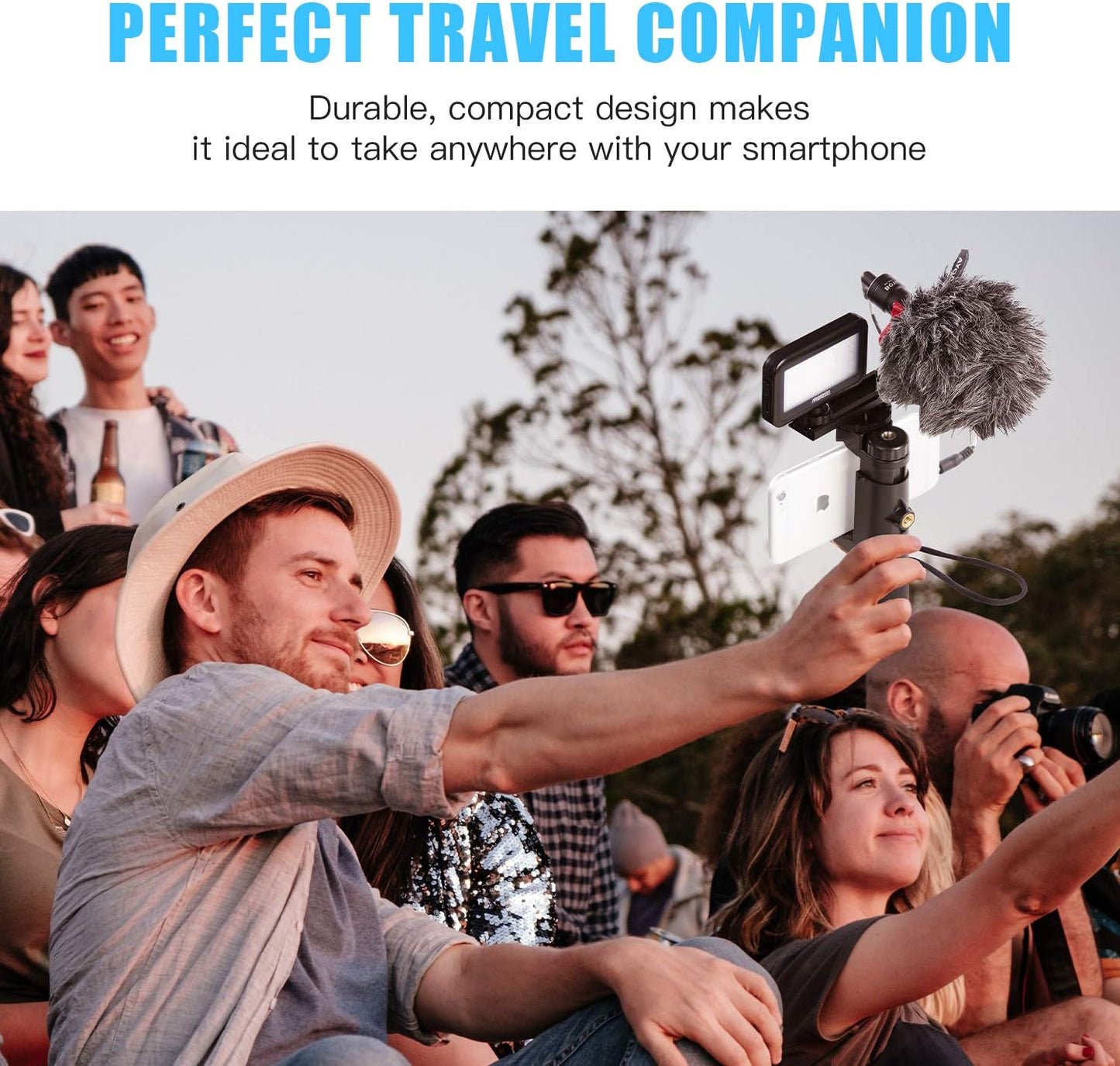 BOYA MM1 Universal Camera Microphone Super-Cardioid Shotgun Microphone with Shock Mount for Camera, Consumer, Camcorder