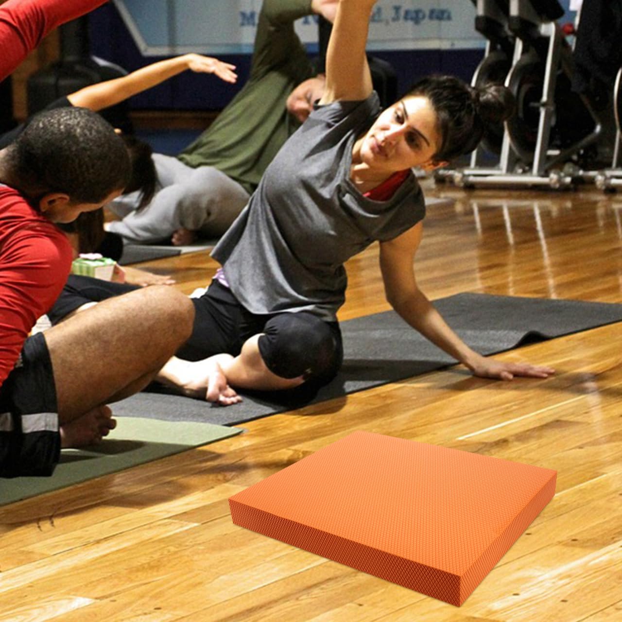 OHPHCALL Balance Pad Stability Trainer Anti-Slip Exercise Mat for Yoga Core Training Rehabilitation Cushion Thick Non-Slip Fitness Equipment 15.74X12.99X1.77In Portable