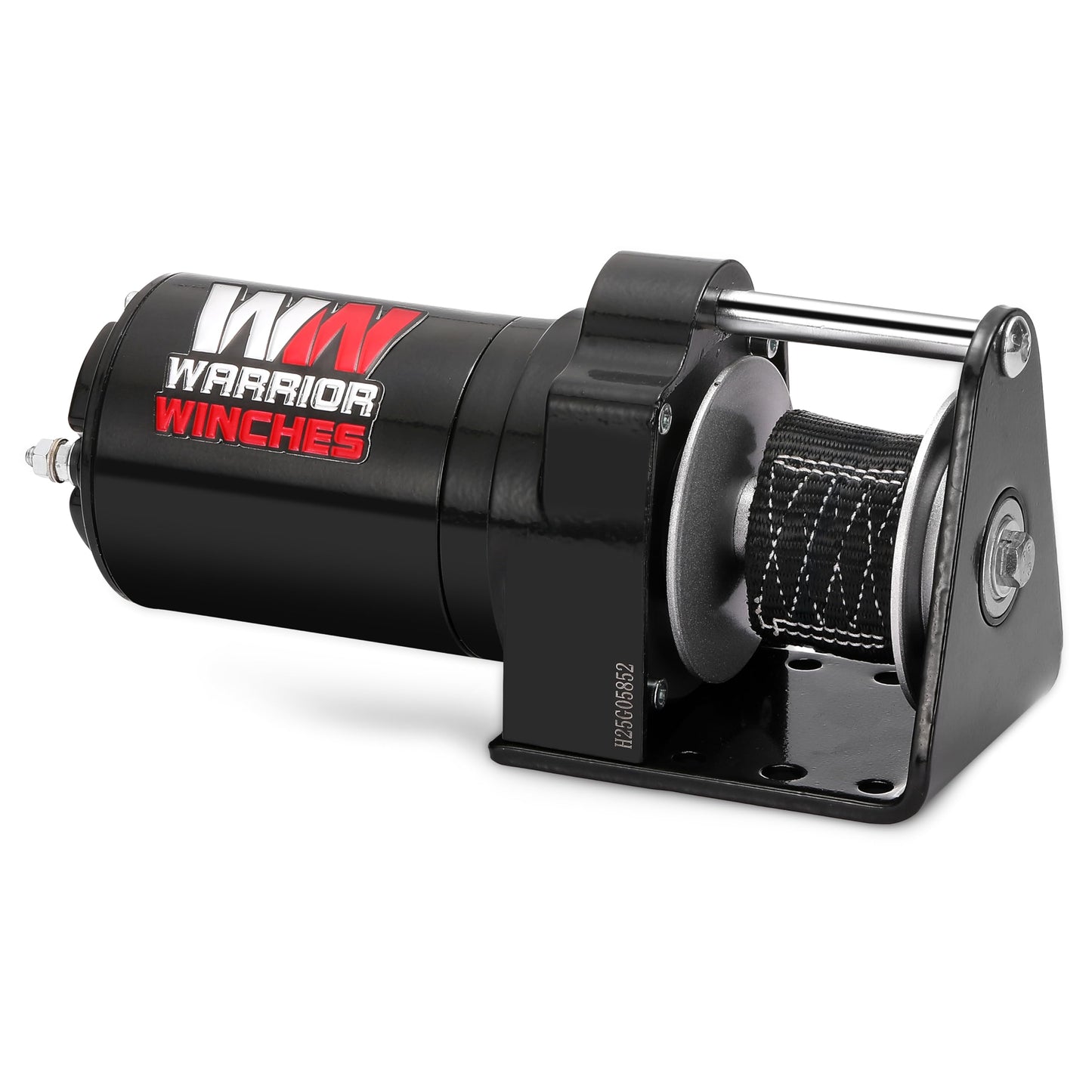 Warrior Winches 12V Electric Snow Plow Winch, 600 lbs Line Pull, Automatic Brake, Weather-Resistant, Heavy Duty Portable Mounted ATV UTV Truck Car Trailer & Accessories for Winter Season, Snow Removal