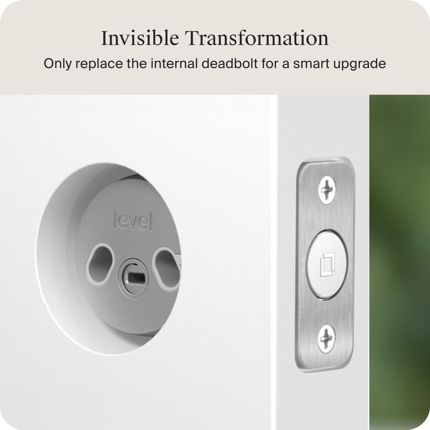 Level Bolt Smart Deadbolt - Make Your Lock Smart Without Changing Keys or Hardware - Matter-Over-Thread Plus Apple Home Key - Keyless & Remote Access via Apple, Alexa, Google Home, SmartThings