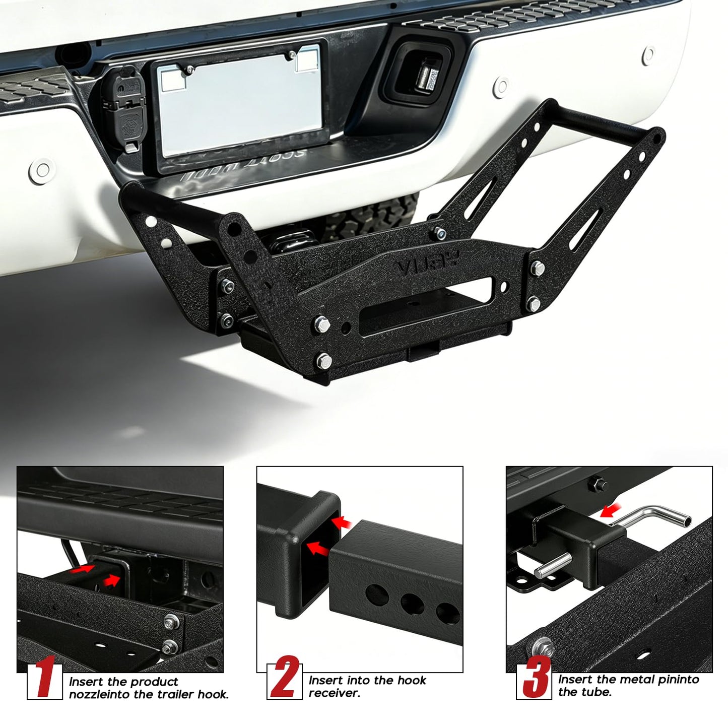 Vijay Cradle Winch Mounting Plate/Winch Mount Recovery Winches (10" x 4 1/2")