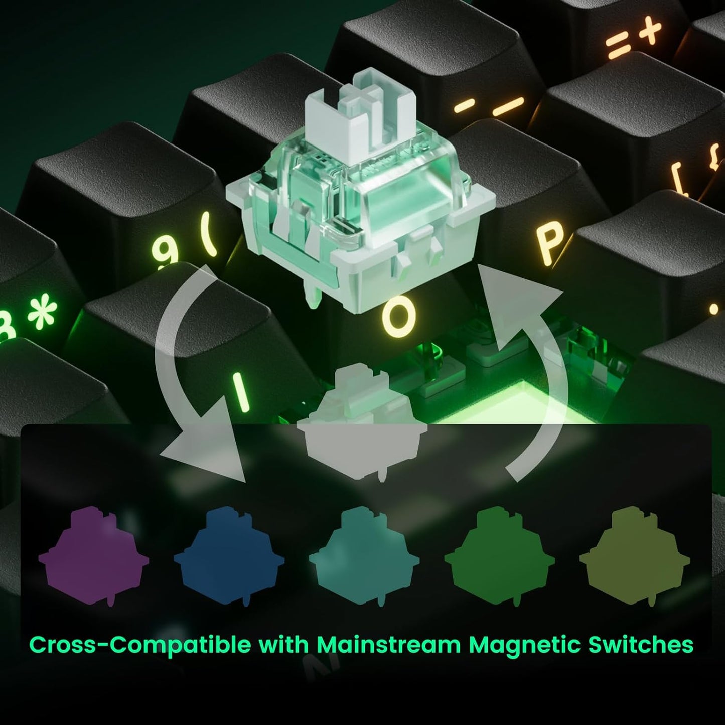 MONSGEEK FUN60 16k 60% Pro Rapid Trigger Gaming Keyboard Scan Rate SP Magnetic Switch HE Keyboard Wired Black