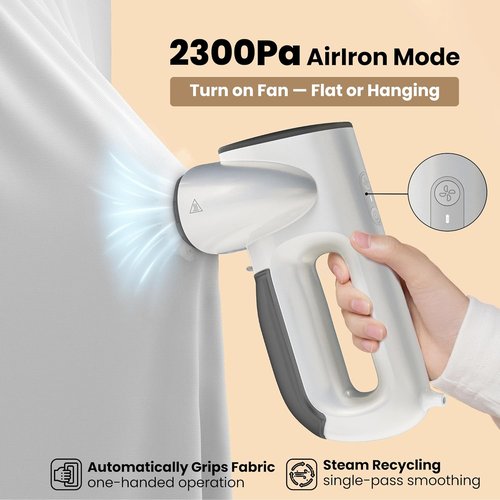 Neakasa Magic 1 Handheld Travel Garment Steamer - 2300Pa Suction & AirIron Technology for Effortless Fabric Care