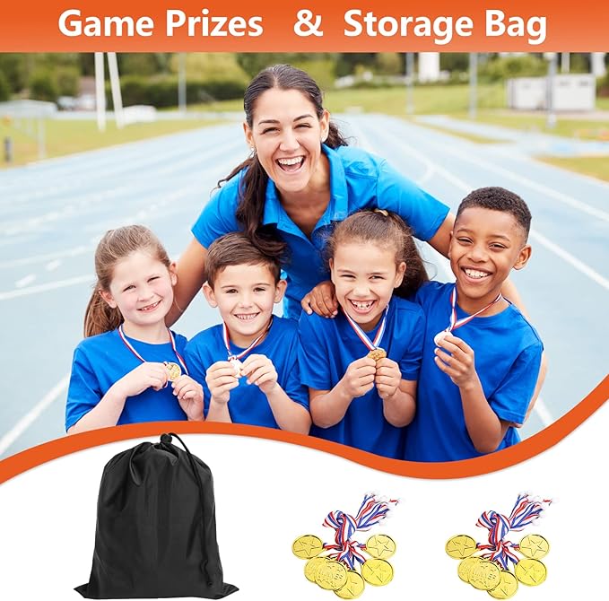 CWLAKON Field Day Games Tug of War Rope, Outdoor Games for Kids, Teens and Adults, Family Reunion Birthday Party, 20 Feet, Orange