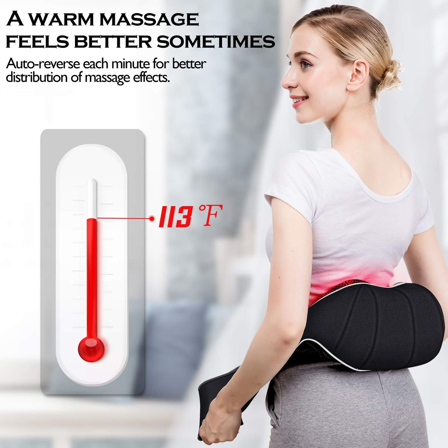 VIKTOR JURGEN Mothers Day Gifts for Mom, Wife, Women & Her, Shiatsu Neck and Shoulder Massager with Heat Deep Tissue Kneading Sports Recovery Massagers for Back, Relaxation Gifts for Husband, Him, Men
