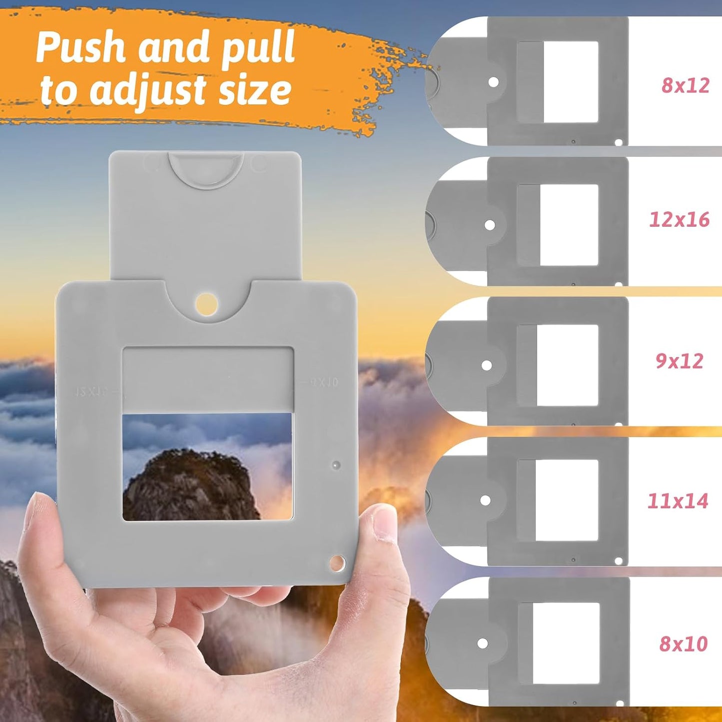 BOHUIZ View Finder, View Finder with Sliding Mechanism Optical View Finder Color Isolation View Catcher for Photography