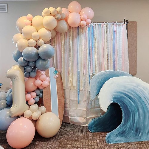 10 Balloons Number - 10th Birthday Decorations for Boys & Girls | 40-Inch Cream Balloons for Celebrations