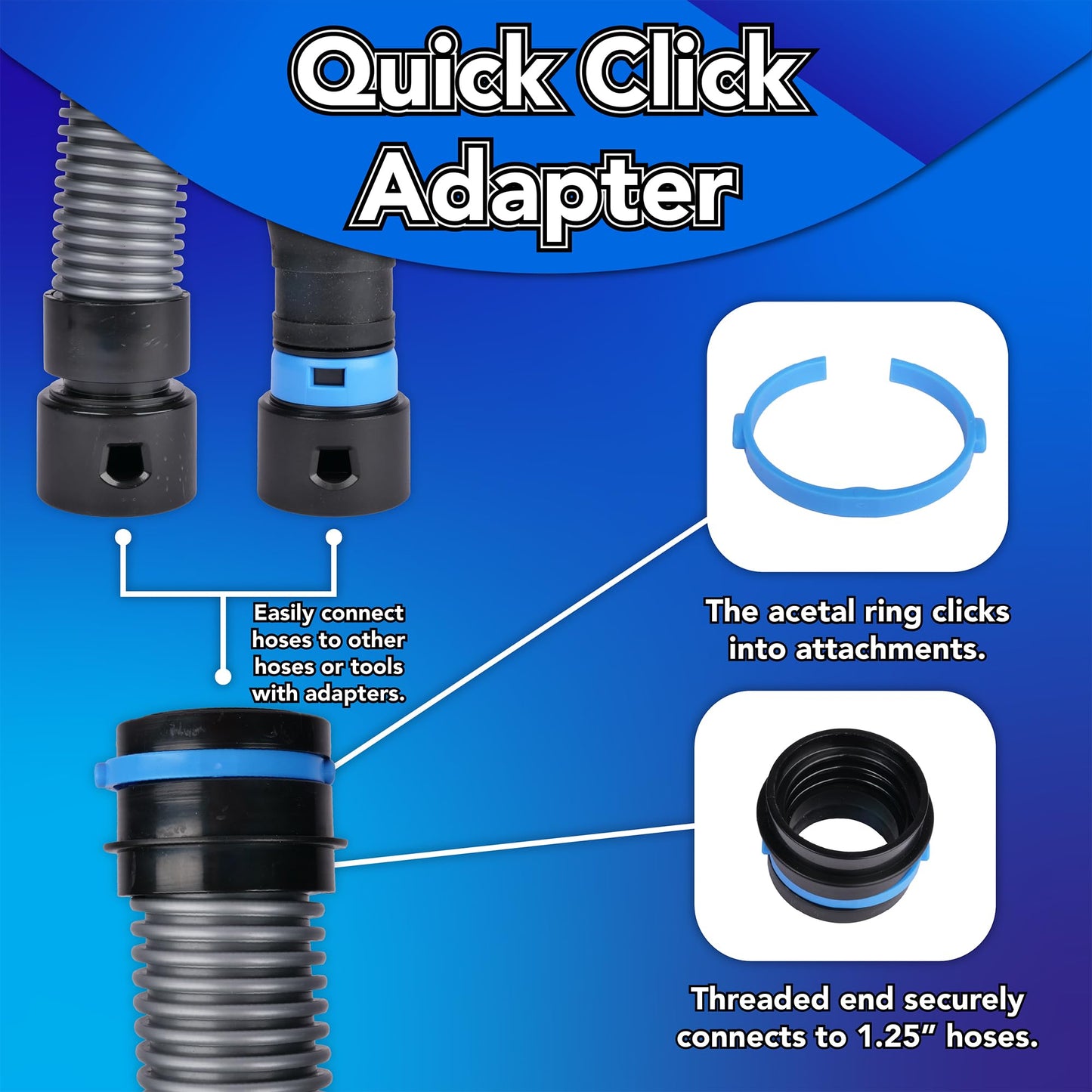 Cen-Tec Systems 97525 Quick Click Dust Collection Separator, Black