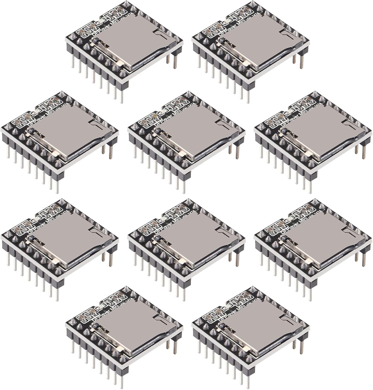 AITIAO 10Pcs MP3 MP3 MSP430, Mini Player Audio Module Voice Decode Board DFPlayer Audio Voice Music Module Supporting