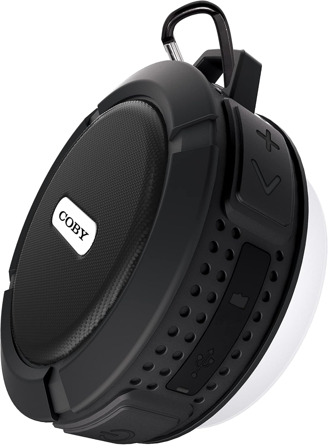 Coby IPX5 7-Hour Rugged Gear Shower Speaker, Portable Bluetooth Speaker with Suction Cup, Waterproof, Hands-Free Calls