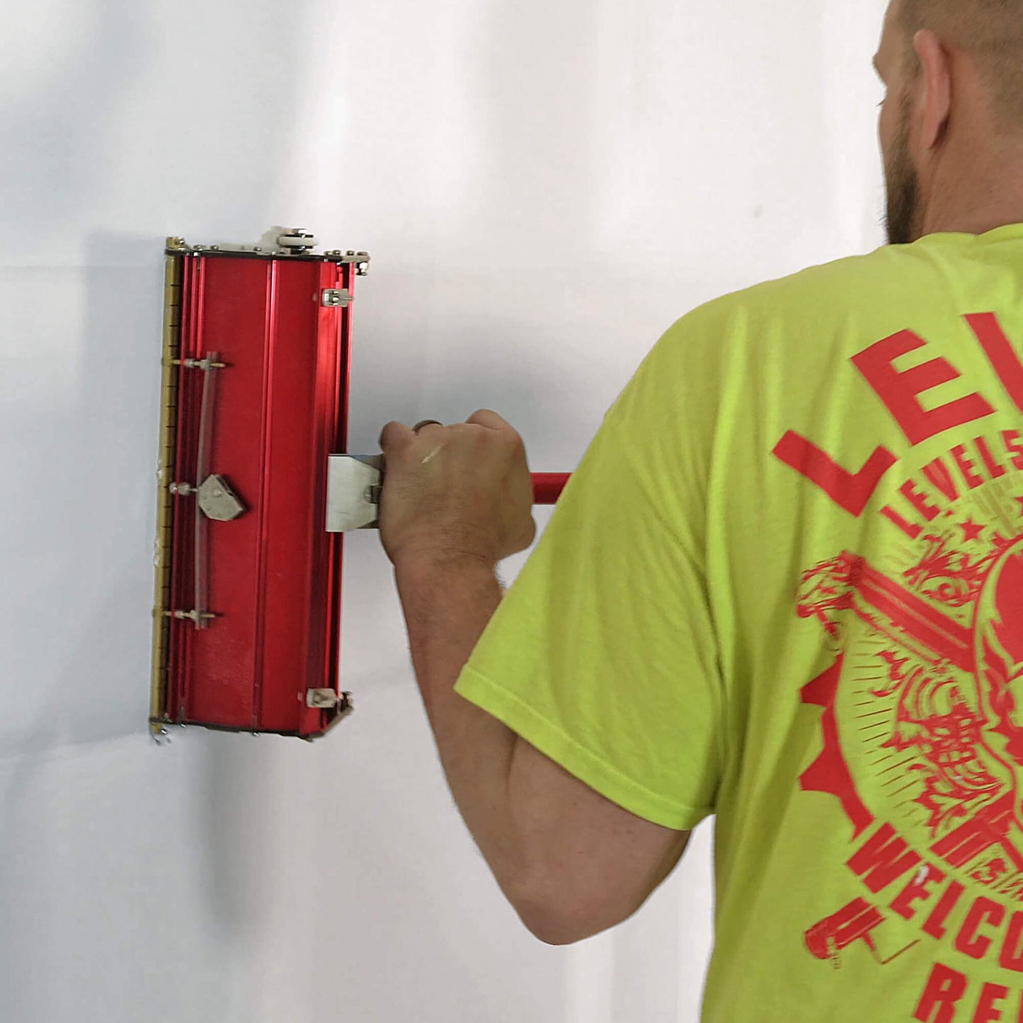 LEVEL5 Drywall Flat Box Extension Handle, 30" to 42" Pro-Grade, Anodized Aluminum | 4-781