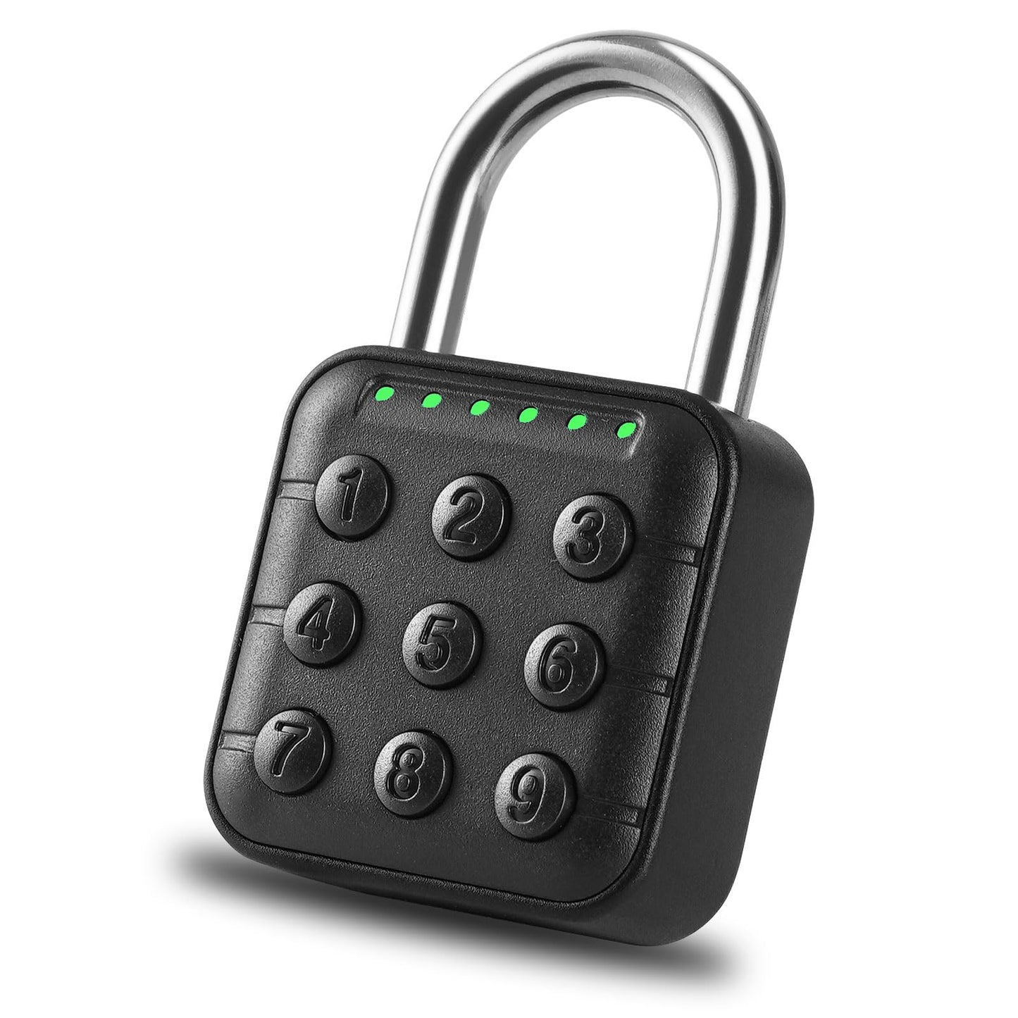 DELSWIN Combination Lock for Locker - 6-Digit Combo Lock Waterproof Smart Padlock for School Gym Lockers, Gates, Fence and Storage Unit (Black)