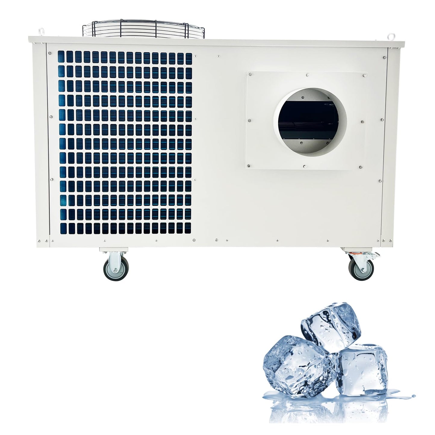 WYDDDARY Portable Air Conditioner Industrial Spot Cooler Air Conditioner 2700m³/h Mobile Cooling Aircon for Hospital Workshop Canteen Warehouse 220V 3Phase 6KW
