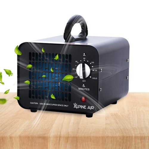 Alpine 125W 70,000 mg/h Ozone Generator Air Ionizer Ozone Odor Eliminator for Home and Kitchen, Commercial Ozone Machine Odor Removal Air Purifier for Office, Cars, & Rooms
