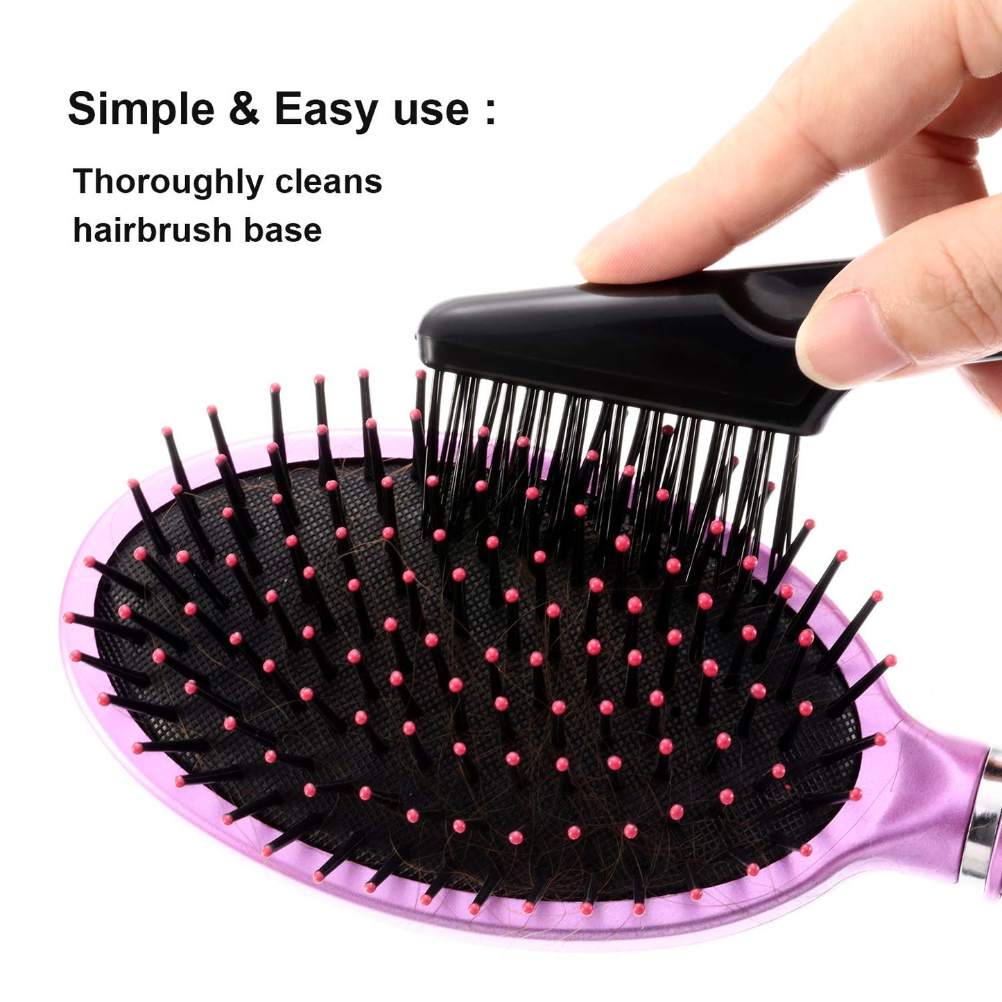 Yaomiao Hair Brush Cleaner Tool - 2-in-1 Dual Edge Brush & Comb Cleaning Kit for Home & Salon Use