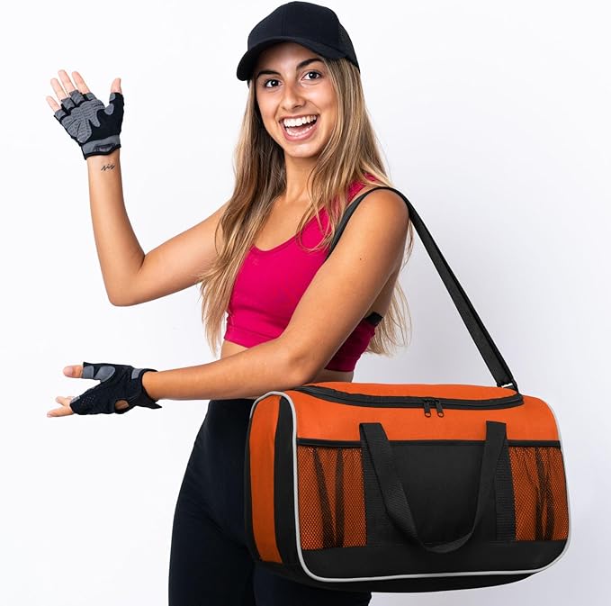 BuyAgain Duffle Bag, 17" Small Travel Carry On Sport Duffel Gym Bag.