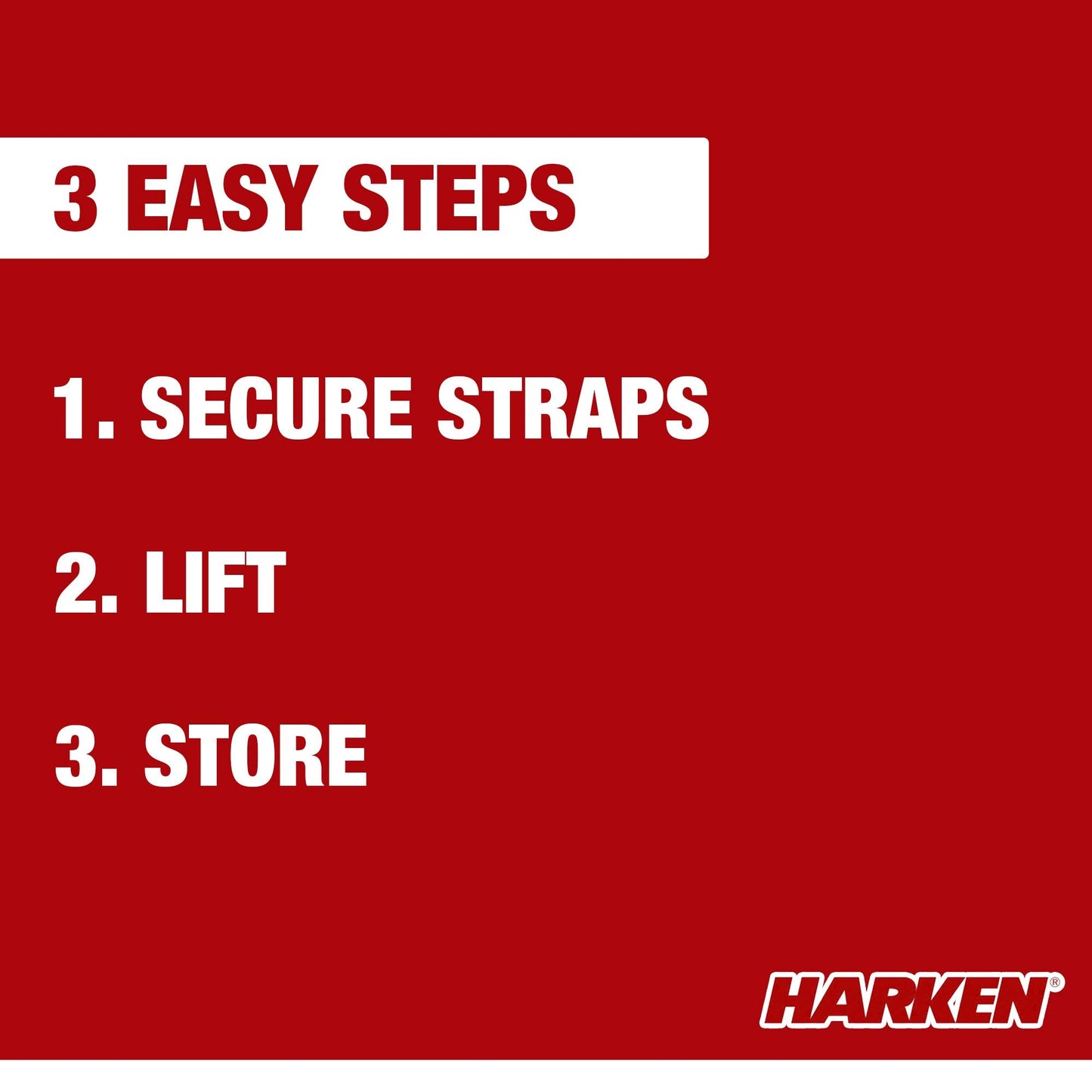 HARKEN Hoister Heavy Cargo Carrier Overhead Garage Storage 4-Point Hoist System for 145lb Carriers, Boxes, Kayaks, Canoes (145lb max load,12ft.Ceiling), Model 7803.12