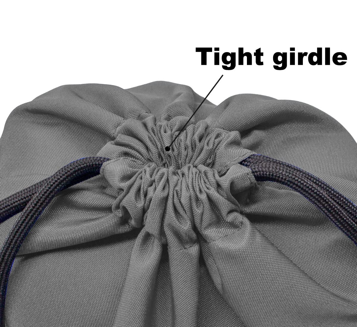 HOLYLUCK Drawstring Backpack Bag Sport Gym Sackpack (dark grey)
